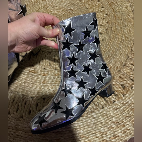 New Jeffrey Campbell On
Mars Bootie  silver star western cowgirl Bowie spring - Picture 3 of 8